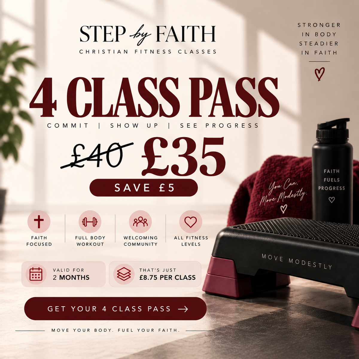 4 Classes Pass