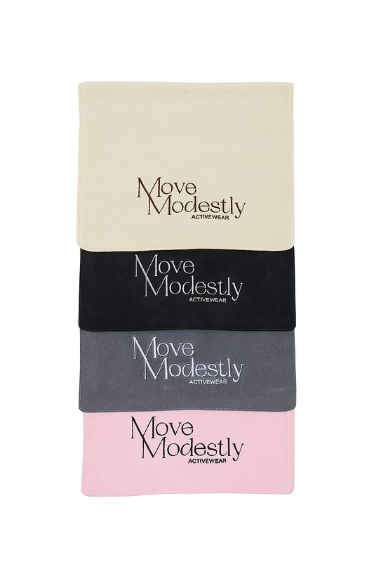 Move Modestly Embroidered Microfibre Gym Towel (35×75cm)